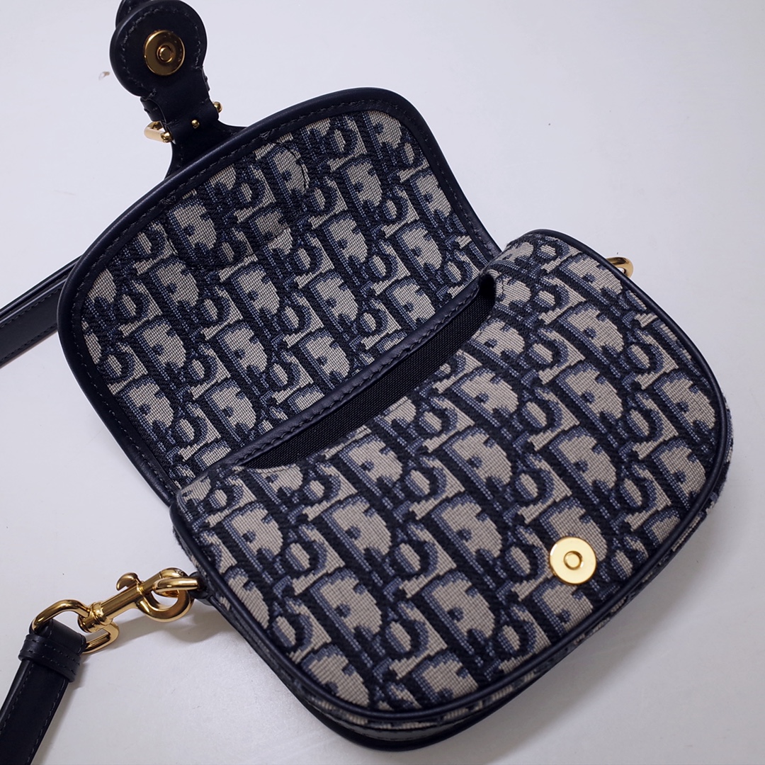 Mini Dior Bobby Bag Blue Dior Oblique Jacquard